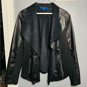 Apt 9 cardigan pleather jacket